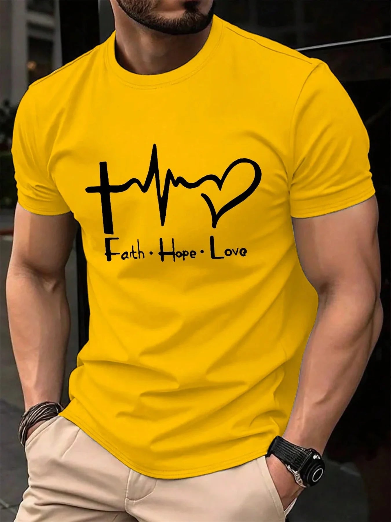 Men's FAITH HOPE LOVE T-shirt -