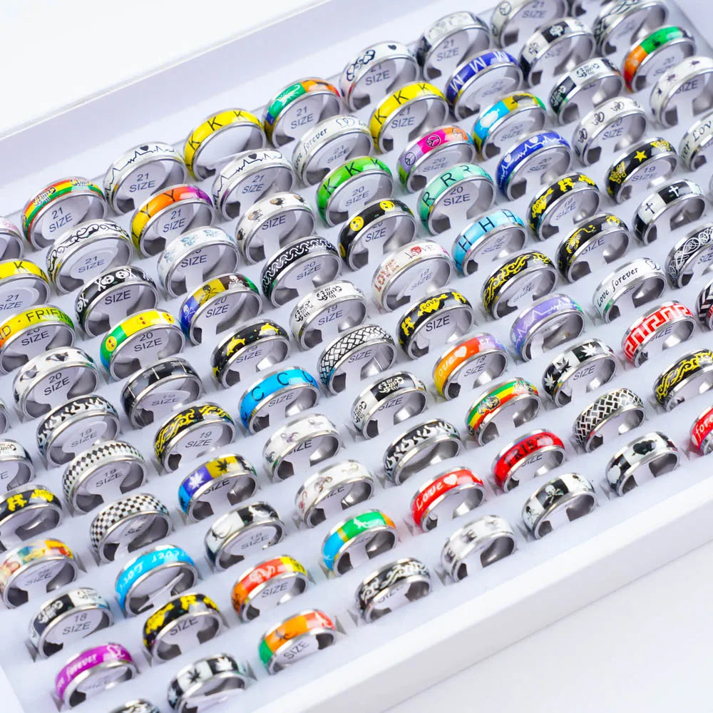 10/20/30/50Pcs Classic Rings -