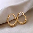Twisted Hoop Earrings -