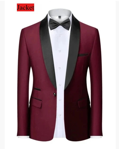 Men Formal Slim Fit Tuxedo -
