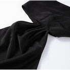 Elegant Ribbon Halter Dress -