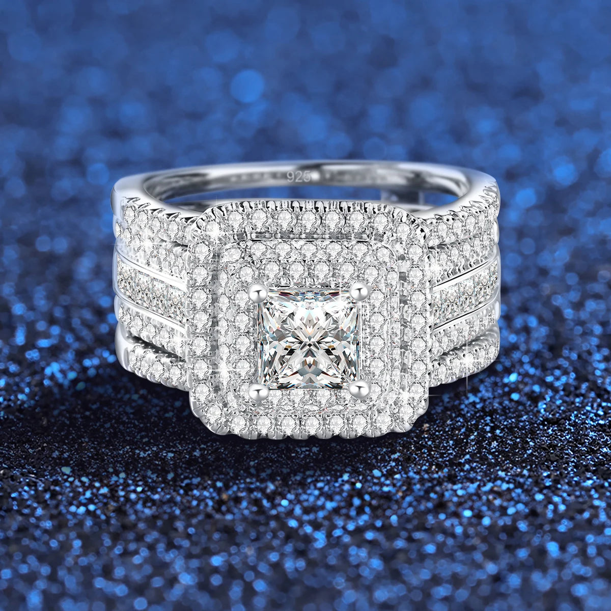 2PCS Moissanite Rings -