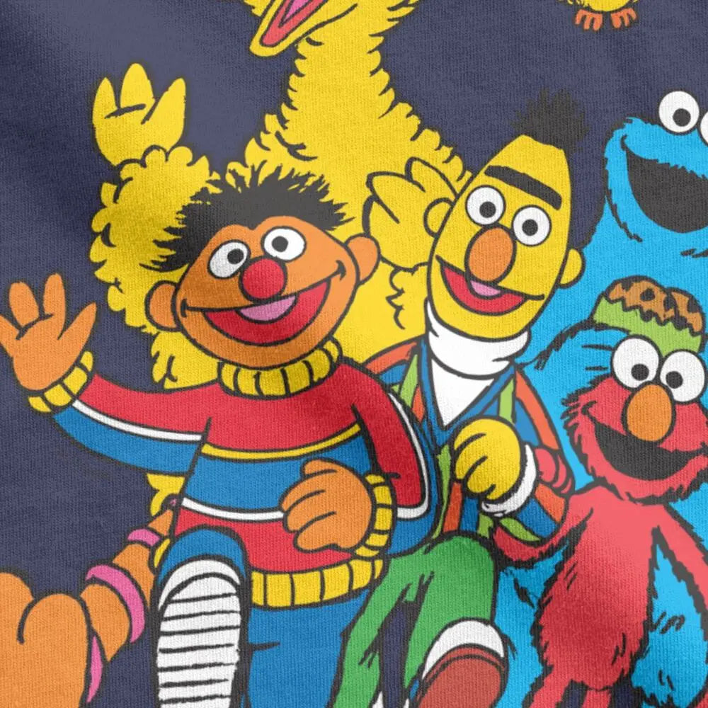 Show off some fun vibes with this men's Sesame Street novelty cotton tee! -