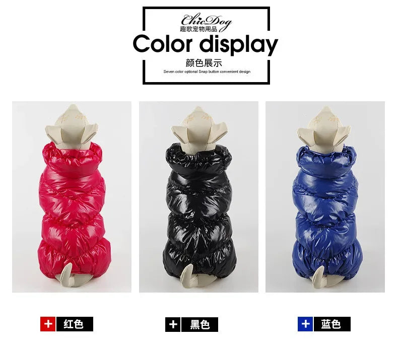 Keep your furry friend warm and stylish in the winter with this dog jumpsuit romper—perfect for overall comfort and coziness! -