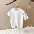 Keep your baby boy comfy and cute with this basic romper, perfect for ages 0-1 year! -