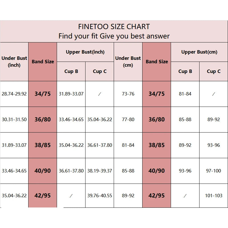 FINETOO Sexy Wire Free Push Up Underwear For Women Seamless Deep V Cup Bras Adjustable Comfort Bralette Female Backless Lingerie -
