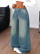 Stay cool and comfy in these trendy baggy jeans for women! -