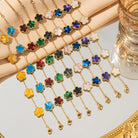 Lucky Five-Petal Flower Bracelet -