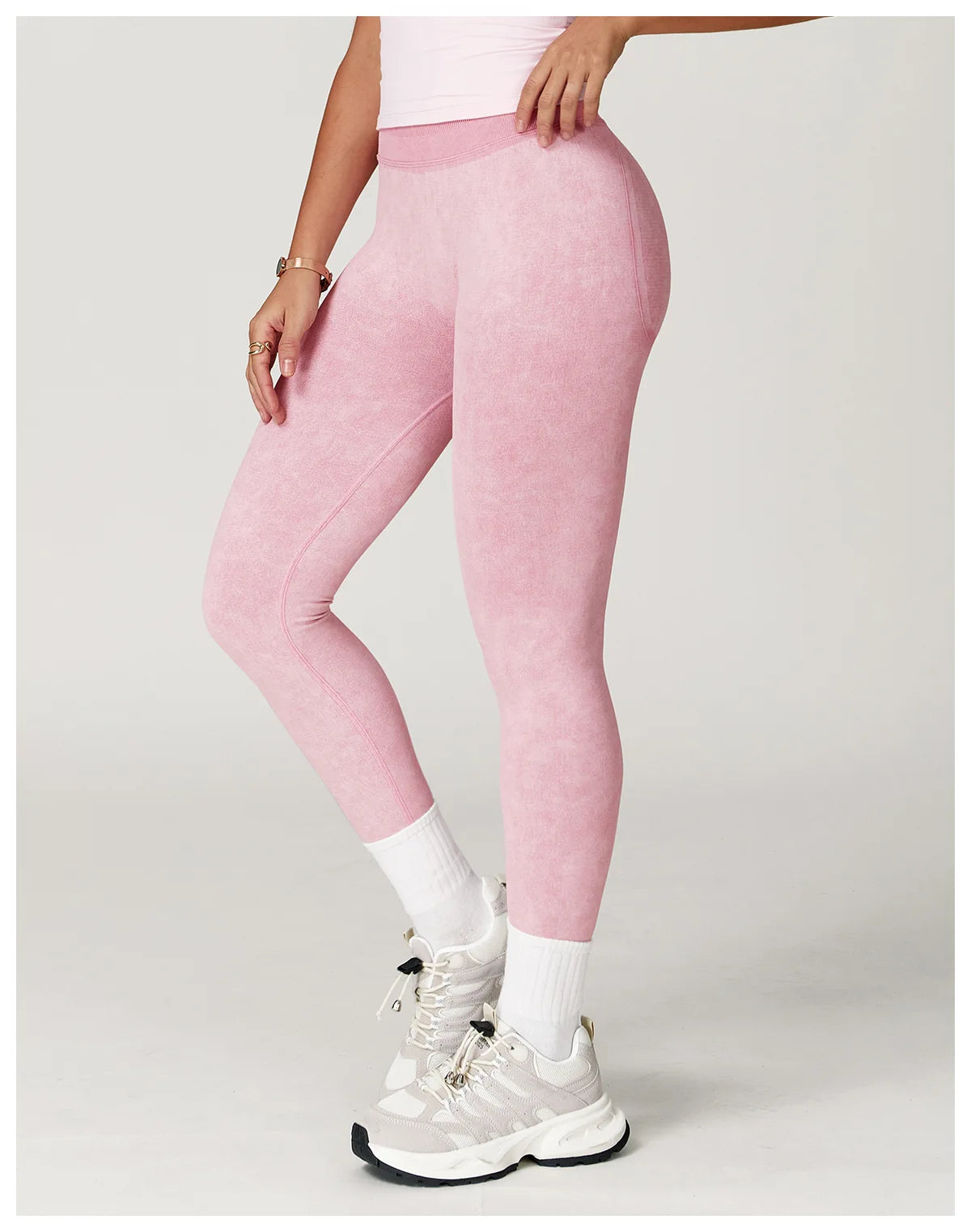 Yoga Pants Impact Leggings Women SeamlessStay comfortable and supported during workouts with these seamless high-waist ribbed yoga leggings for women—perfect for the gym and everyday activewear! -