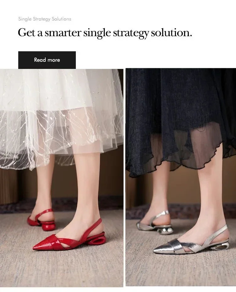 Shoes for Women 2024 Fashion Slip on Women's Pumps Autumn Pointed Toe Shallow Solid Dress Low-heeled Casual Office Ladies Shoes -