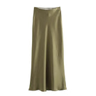 Elevate your wardrobe with this high-waisted satin skirt for women—perfect for adding a touch of elegance to any outfit! -