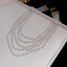 Multi-Layer Pearl Choker Necklace -