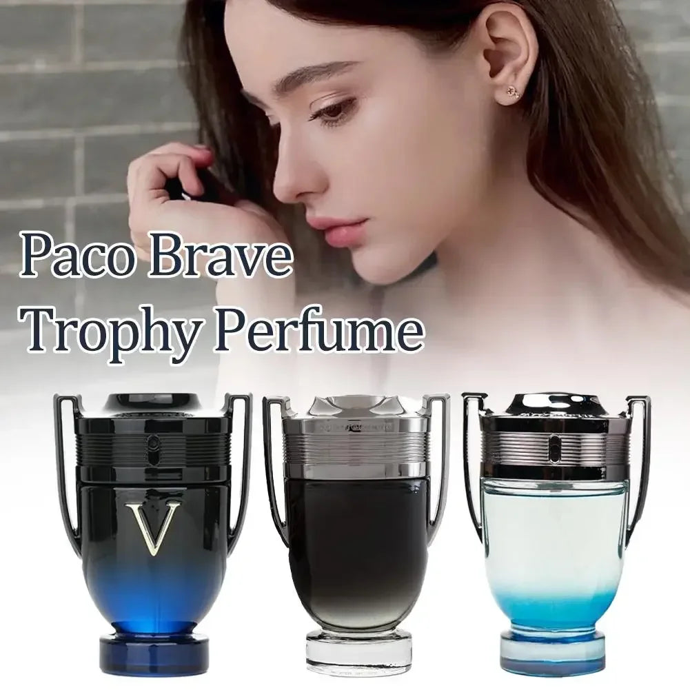 100ML Victory Men's Perfume EDP, Woody Aquatic Notes, Fresh Ocean Fragrance Spray Gift For Men 3.4 Oz Parfum Intense Cologne -