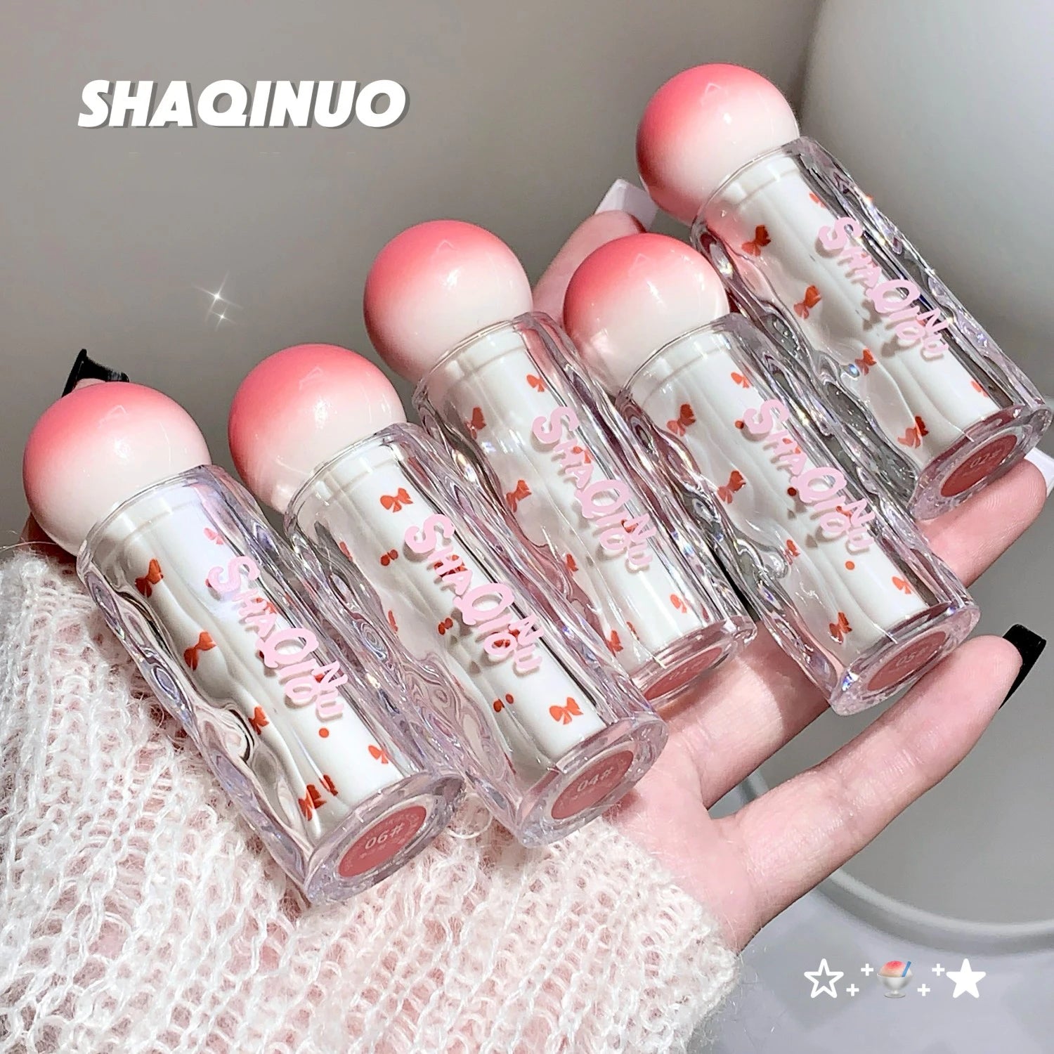 SHAQINUO Watery Lip Gloss Moisturizing Mirror Water Gloss Long-lasting Clear and Tender Lipstick Lip Gloss -
