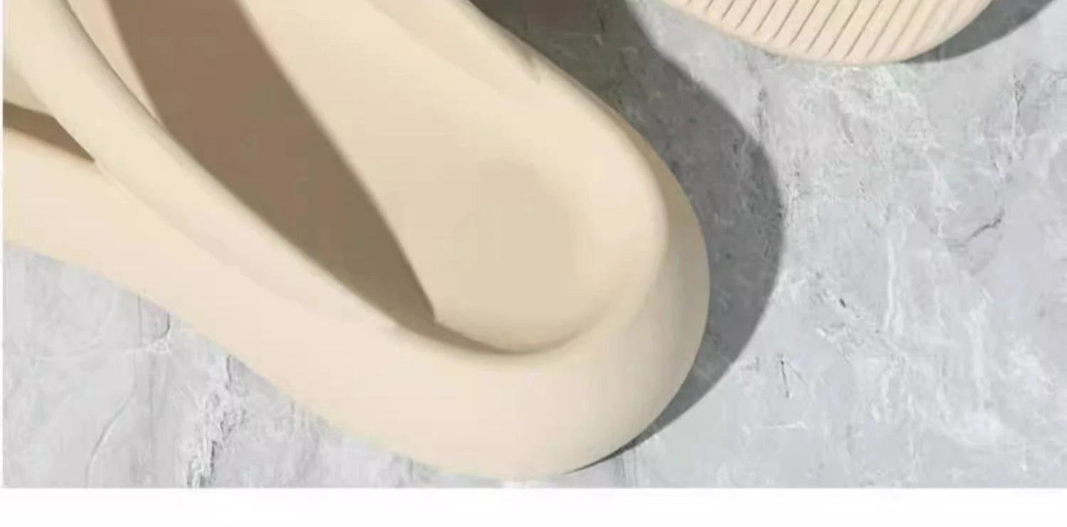Thick soled flip flops with increased height 2024 new beach women's summer walking slippers -