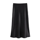 Elevate your wardrobe with this high-waisted satin skirt for women—perfect for adding a touch of elegance to any outfit! -