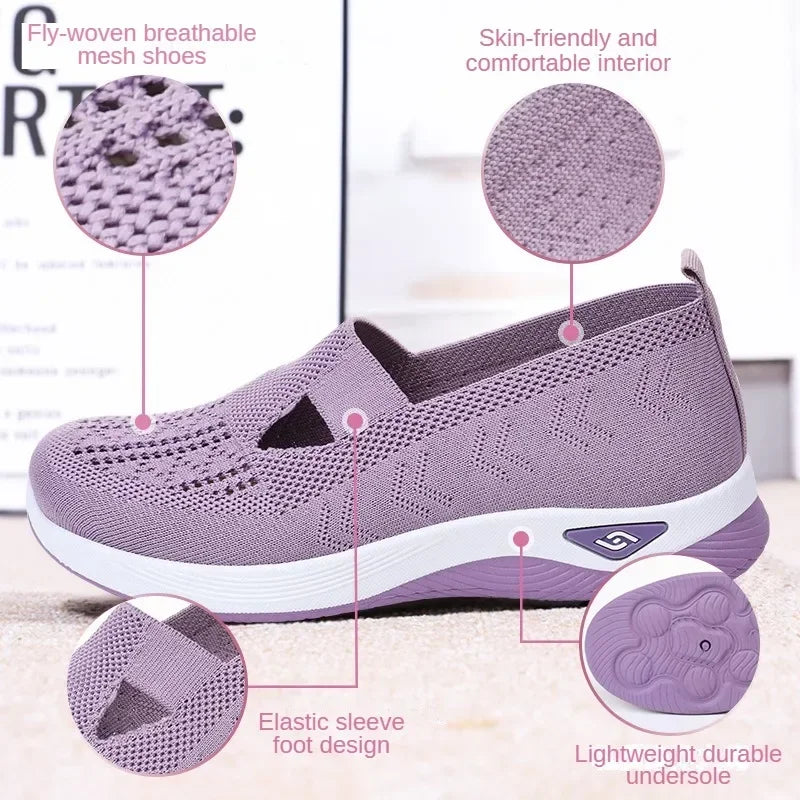 Women's Shoes Summer 2025 Casual Sneakers Breathable Slip On Walking Shoes Lightweight Outdoor Flat Sports Free Shipping -