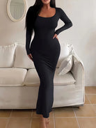 Long sleeves Maxi Dress -