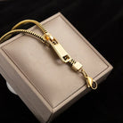 Niche design sense two wear zipper collarbone necklace women's -