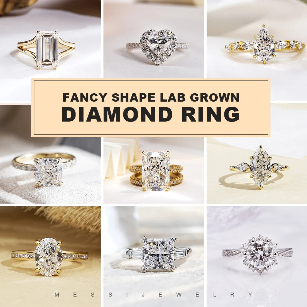 18k Gold 1.5ct E VVS Engagement Ring Style Lab Diamond -