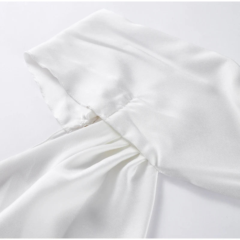 Elegant Ribbon Halter Dress -