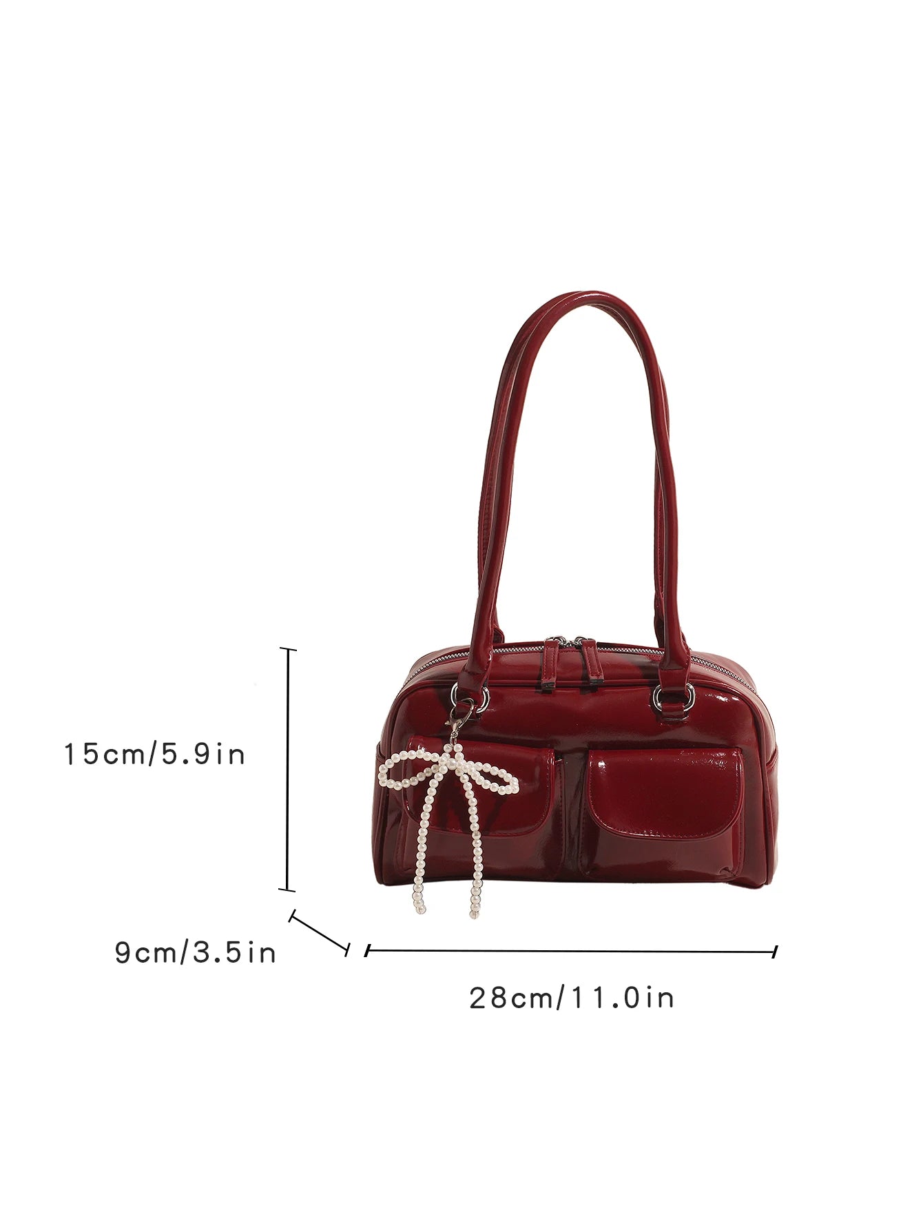 Make a statement with this fashionable underarm bow bag—a chic and stylish accessory that adds a touch of elegance to any outfit. -