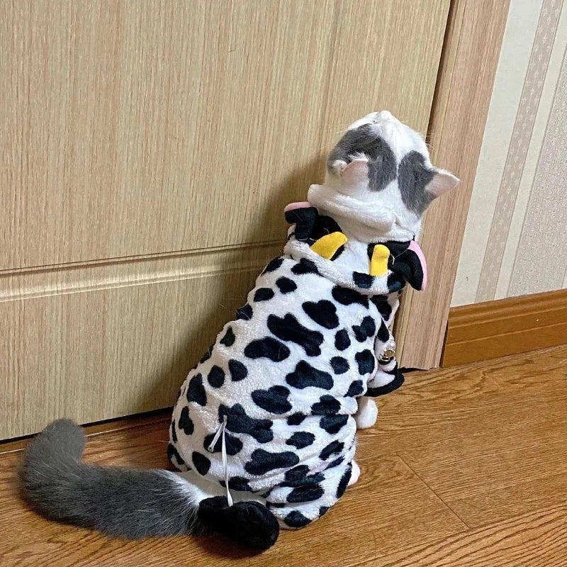 Keep your furry friend cozy and stylish with these soft, warm fleece dog jumpsuits—perfect for colder days and ensuring your pet stays comfortable! -