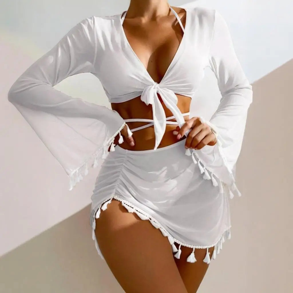 Swimwear Woman Swimsuit Cover Up Bikini Sets -