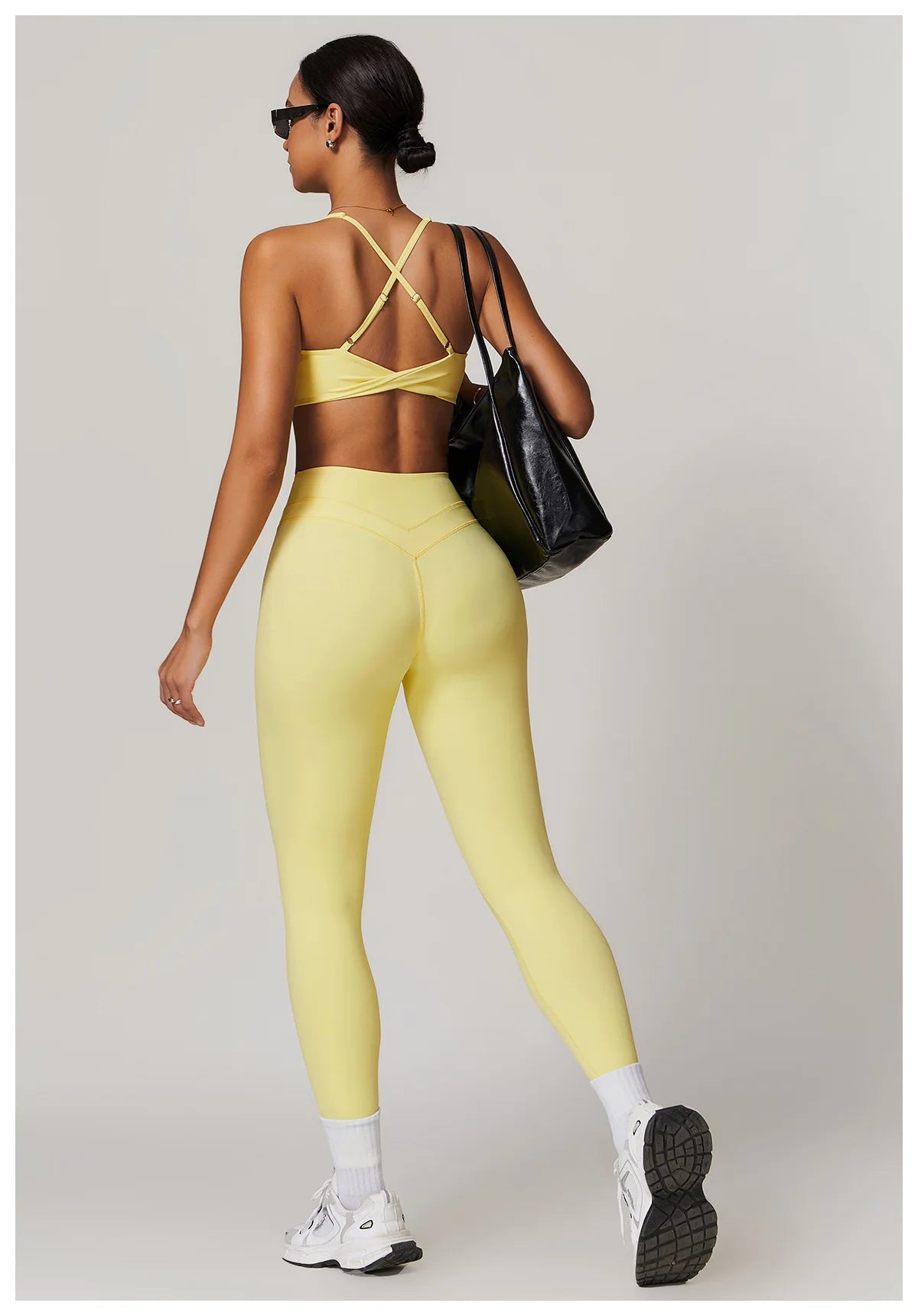 Yoga Leggings High Waist Sport Leggings Women's Running Workout Tights Gym Push Up Fitness Trousers -