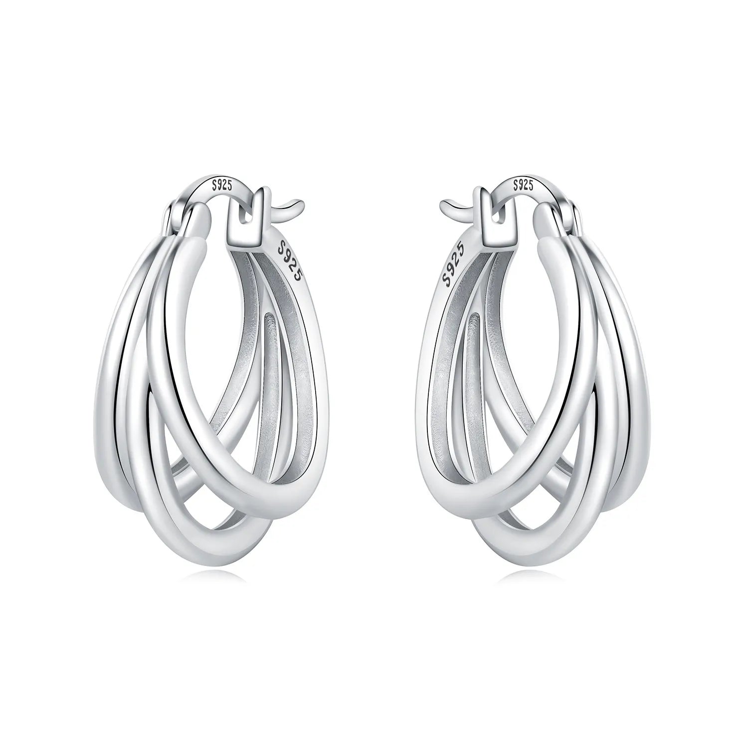 Sterling Silver Exquisite Multi-layer Ear Ring -