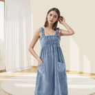 Women Wearable Bath Towel Wearable Towels Coral Fleece Women's Bath Skirt Absorbent Bath Skirt Shower Sauna Wear Towel -