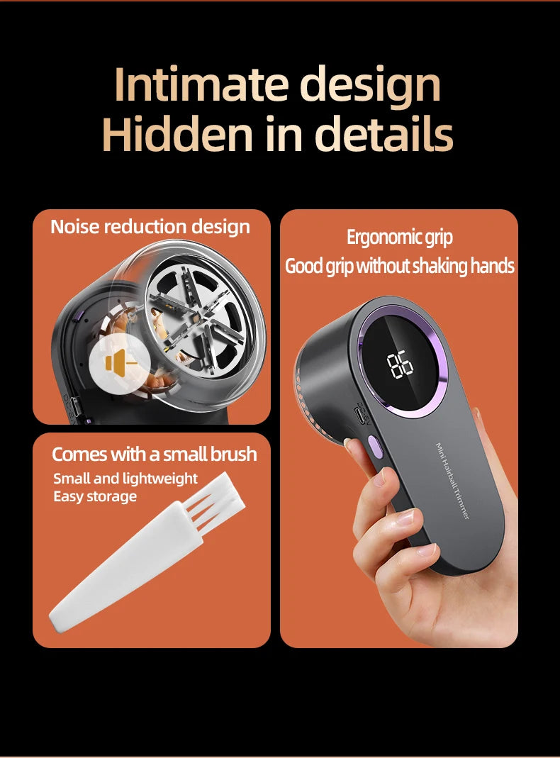 Keep your clothes and fabrics looking fresh and lint-free with this USB charging electric lint remover. Say goodbye to lint and fuzz for a clean and polished appearance! -