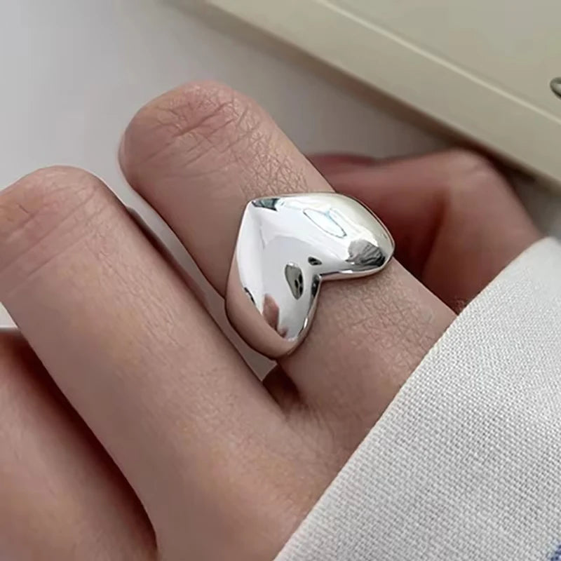 Sterling Silver Hollow Out Rings -