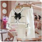 Girls Clothes Sets Spring Autumn Blouses Tops + Pants Outfits For Children Clothes Set Sweet Kids Clothing 4 6 9 T2Pcs -