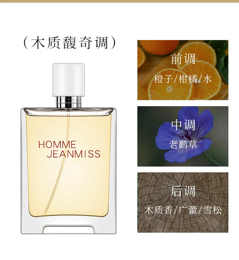 50ml Cologne Perfume Men Fresh Energetic Spicy Fougere Earthy Woody Tones Perfume Long Lasting Parfum Cologne Dating Deodorants -