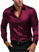 Men's Satin Silk Shirts -
