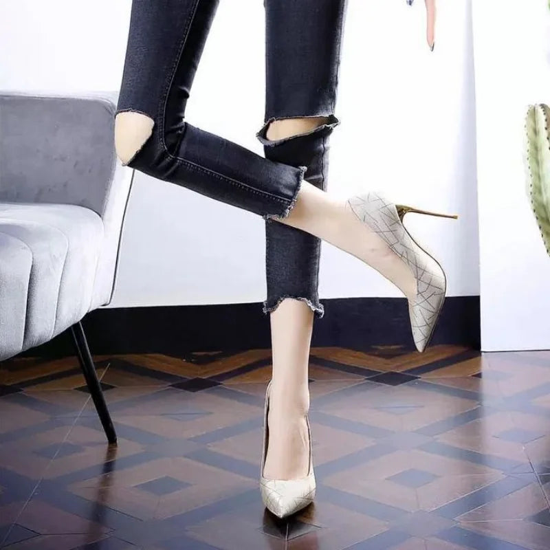 Shoes For Woman 2025 Pointed Toe Evening Women's Summer Footwear Sexy Super High Heel Spring Elegant Hot Offer Beau Today On A -