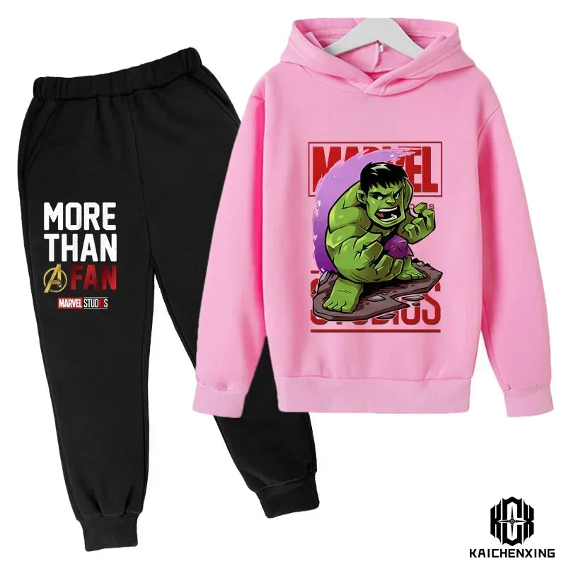 Marvel- Super Heros Hooded Pants Suit for Children -