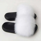 Real Fox Fur Slippers -