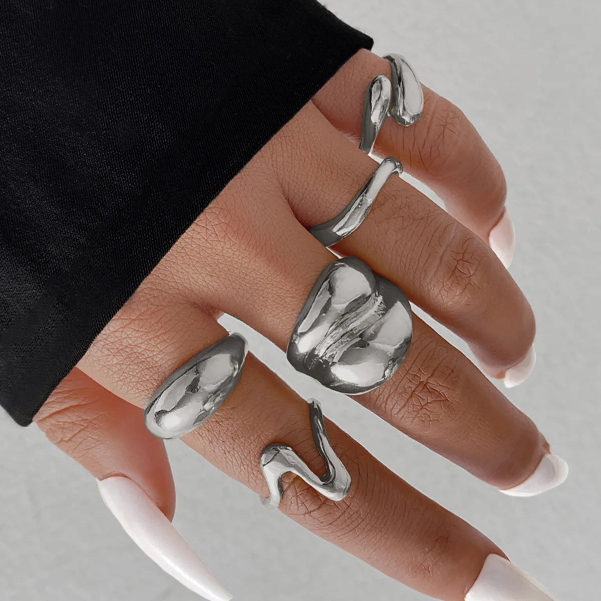 15Pcs/Set Metal Rings -