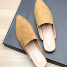 Female Simple Sewing Plain Shoes Outdoor Pointy Toe Slides Camel Blue Soft Sole Wide Fitting 48-33 2022 New Arrivals De Mujer -