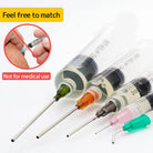 Glue Applicator Syringe with Blunt Tip Needle and Cap, for Liquid, Glue, Ink, Perfume, Lip Gloss Making -