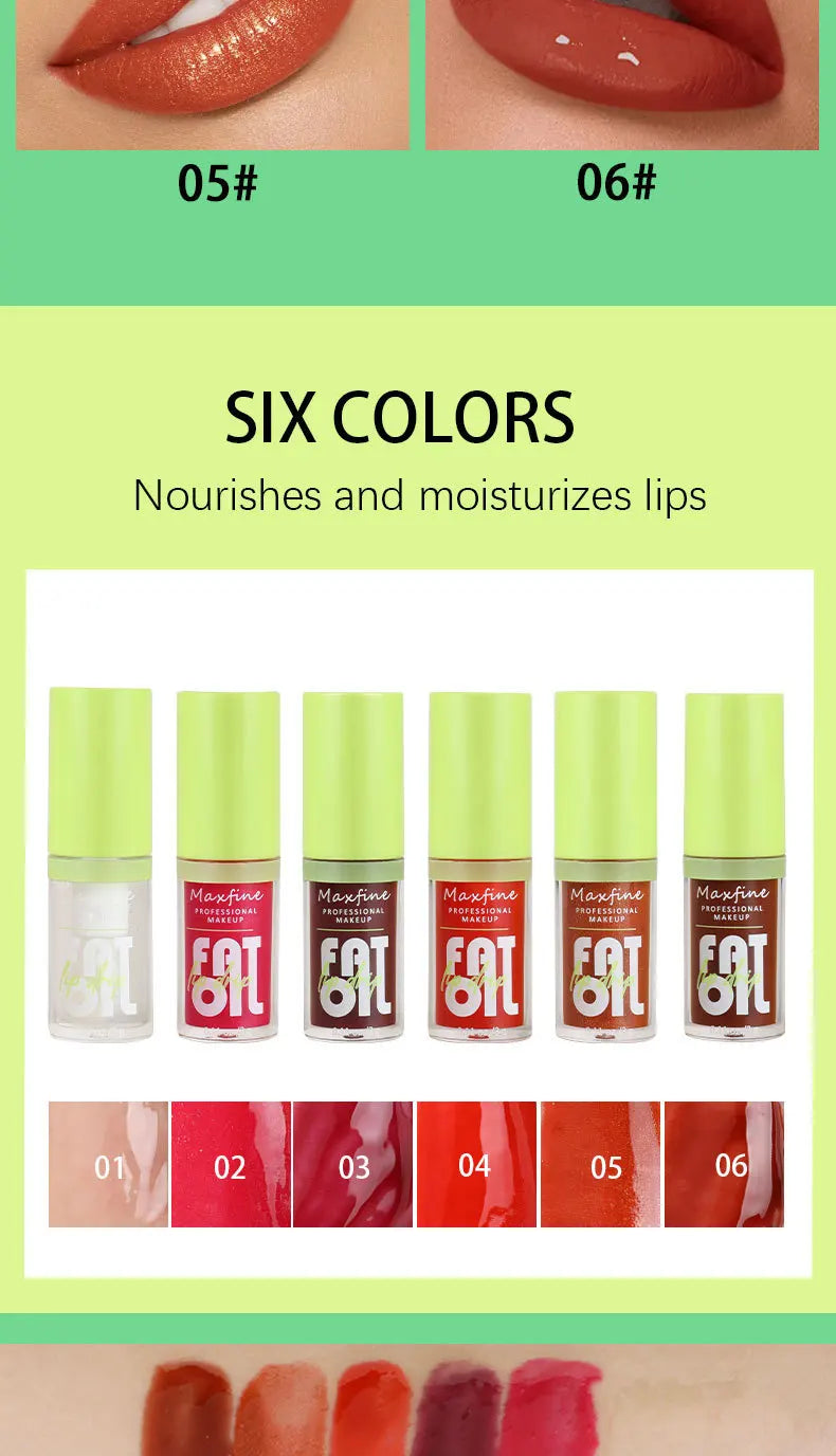 Lip Gloss Waterproof Long-term Moisturizing Non-stick Cup Non-fading Liquid Green Packaging Lip Gloss Cosmetics -