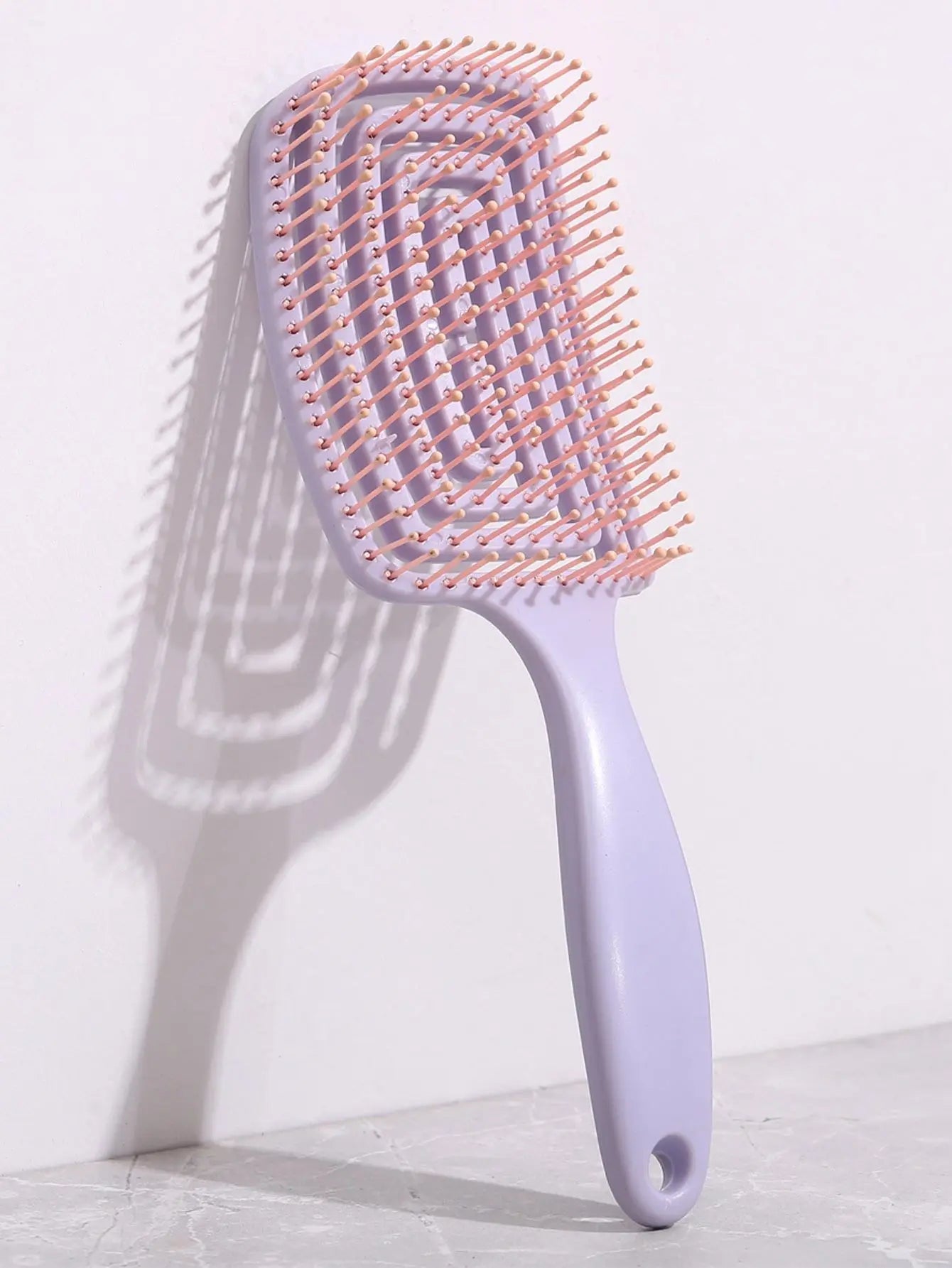 1Pcs Elastic Massage Comb Hollow Out Hair Brush Scalp Massage Combs Hair Styling Detangler Fast Blow Drying Detangling Tool -