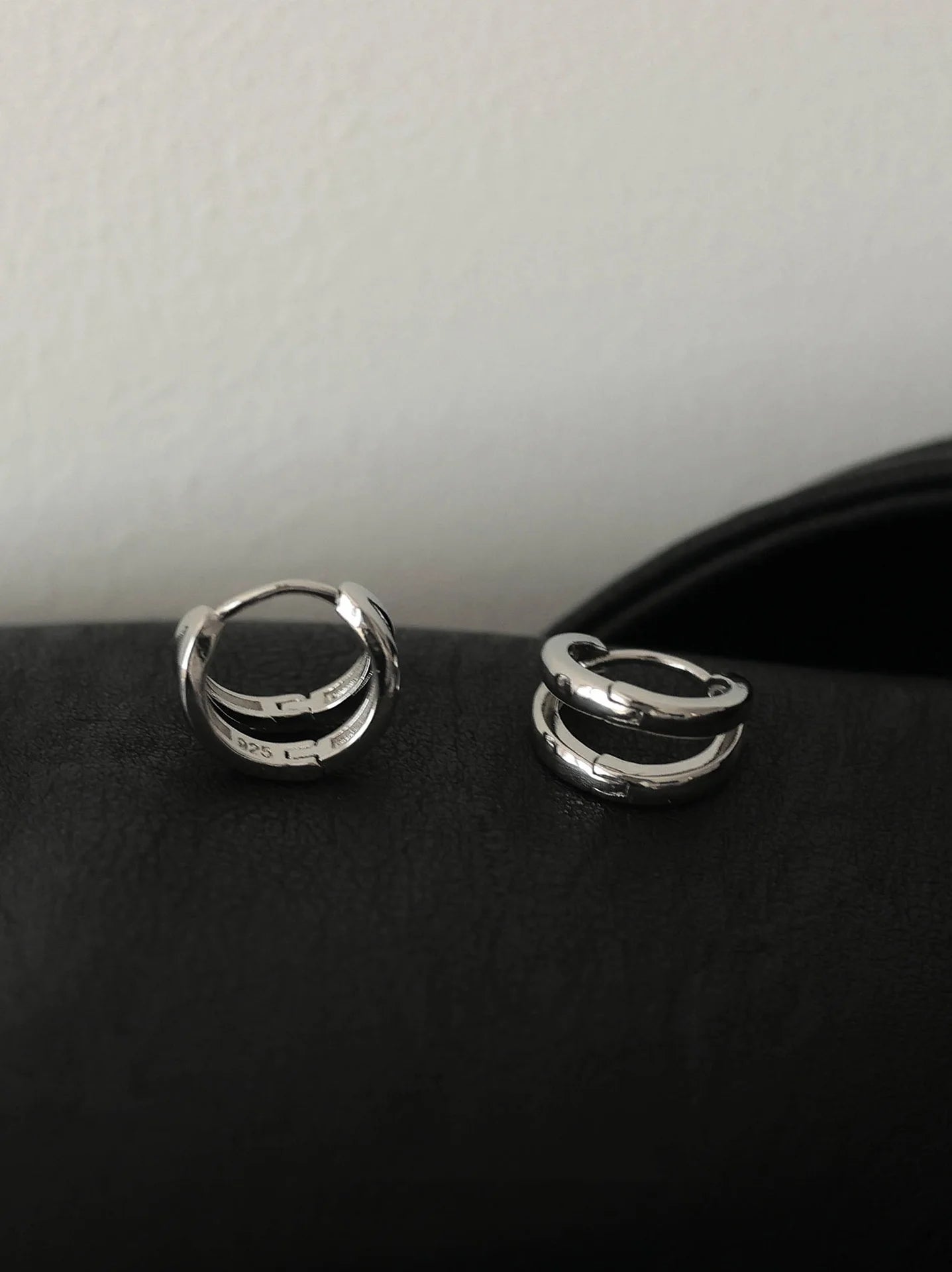 Sterling Silver round Earrings -