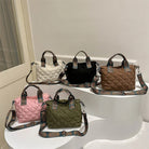 Elevate your style with these luxury designer shoulder crossbody bags for women. Featuring a quilted padded design from a top designer brand, these handbags are perfect for adding a touch of elegance to any outfit. -