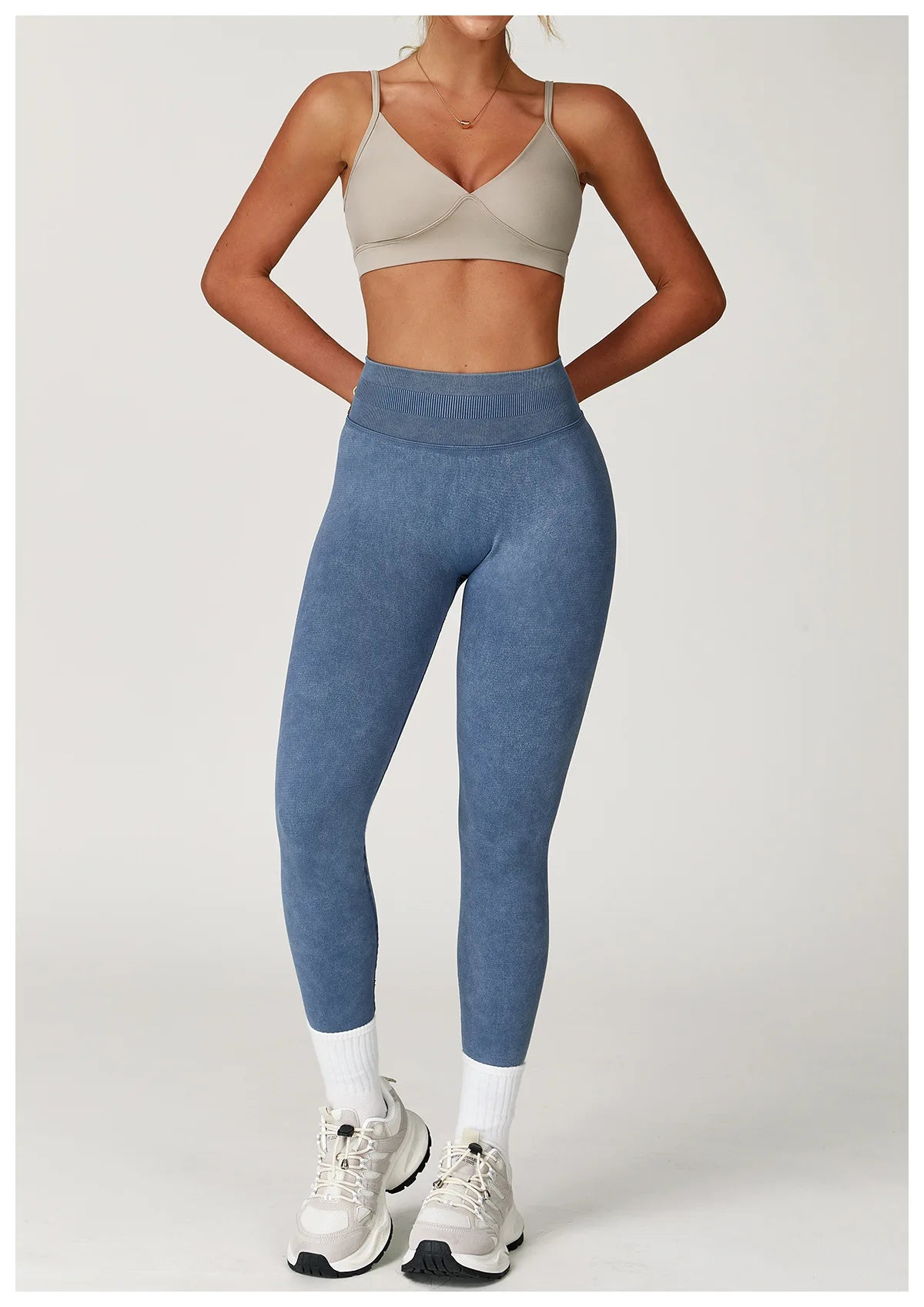 Yoga Pants Impact Leggings Women SeamlessStay comfortable and supported during workouts with these seamless high-waist ribbed yoga leggings for women—perfect for the gym and everyday activewear! -