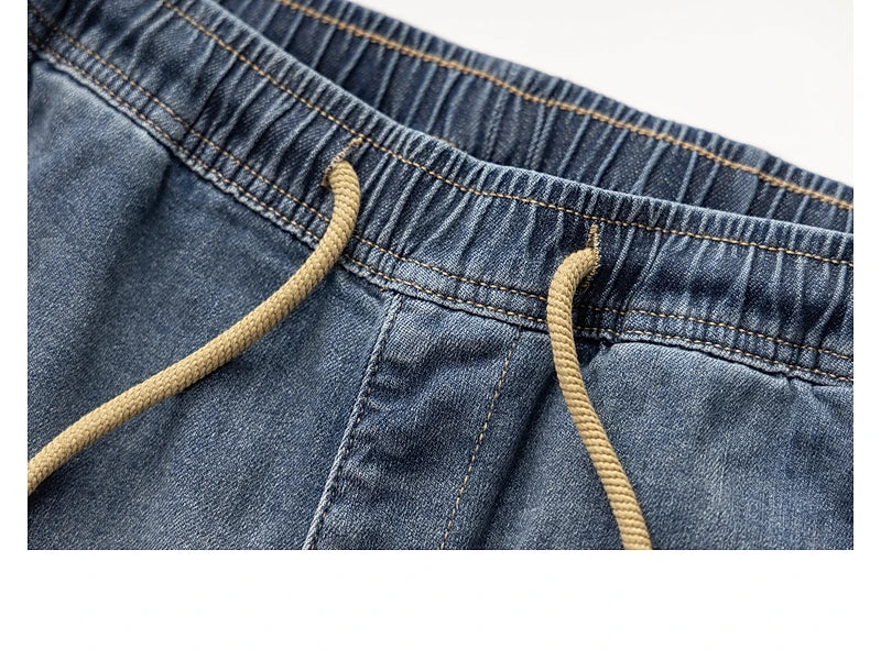Classic Washed Blue Denim Jeans for Men -