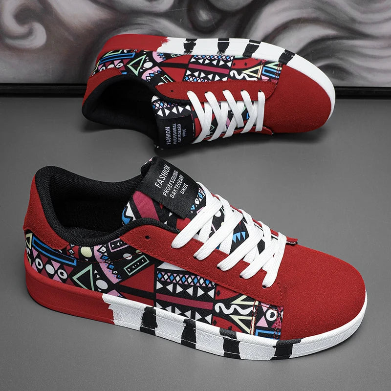 Men Flat Bottomed Shoes Fashion Popular with Colorful Outdoor Sneakers That Comfort Non Slip High-quality Fitness Leisure Shoes -