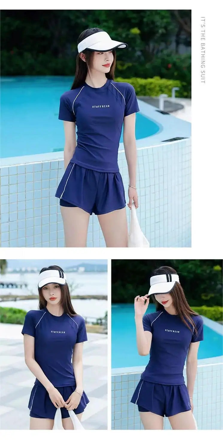 Swimsuit Women's New Plus Size Two-piece Set -